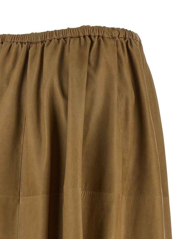 Lederrock - Beige shop online: AURALEE