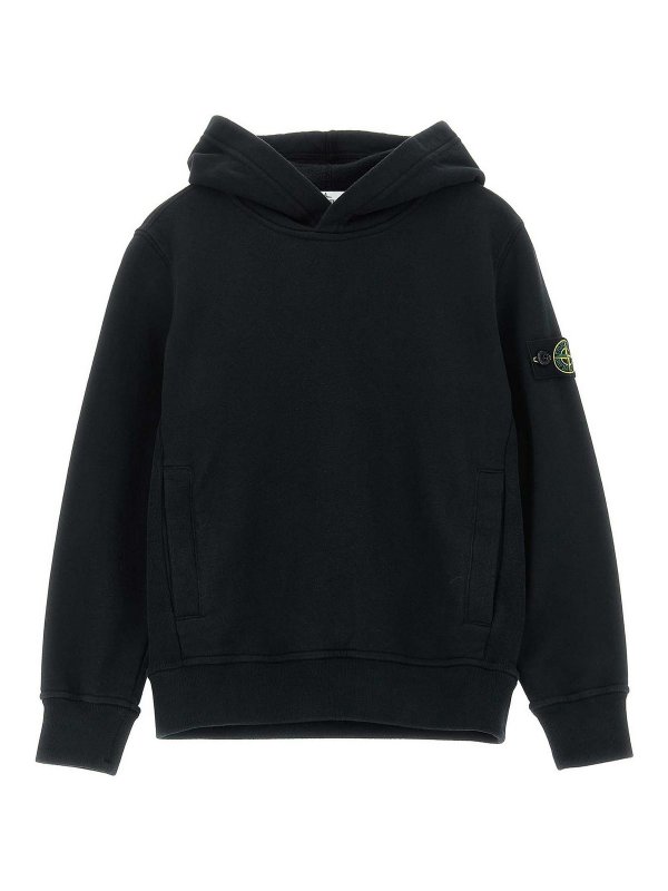 Stone Island Junior: スウェット＆セーター - スウェットシャツ/セーター - 黒
