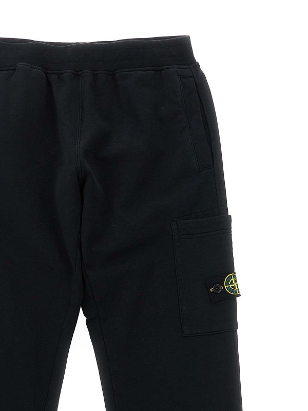 The Best Shops Stone Island Junior: スウェットパンツ - トラックスーツ ボトムス - 黒