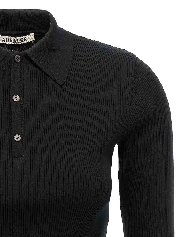 The Best Shops AURALEE: Poloshirts - Poloshirt - Schwarz