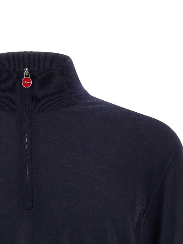 The Best Shops KITON: Turtlenecks & Polo necks - Half-Zip Sweater