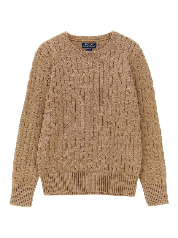 POLO RALPH LAUREN: クルーネック - クルーネック - ベージュ