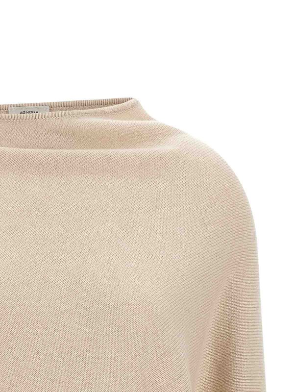 The Best Shops AGNONA: クルーネック - クルーネック - ベージュ