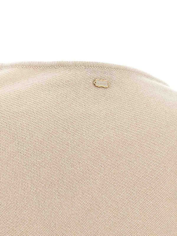 クルーネック - ベージュ shop online: AGNONA