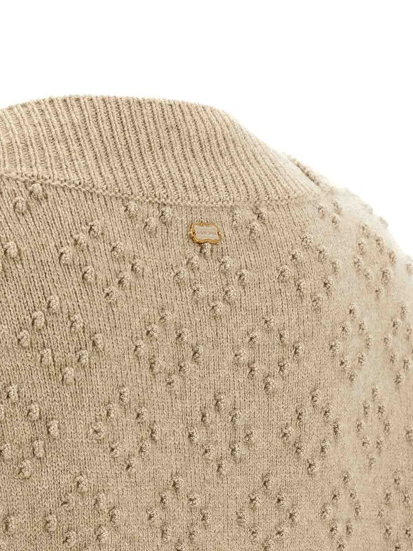 クルーネック - ベージュ shop online: AGNONA
