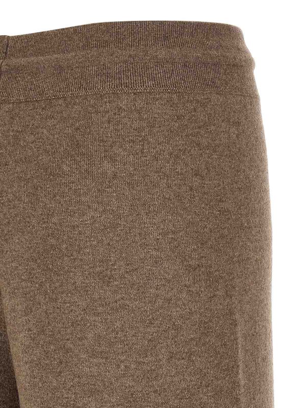 トラックスーツ ボトムス - ブラウン shop online: AGNONA