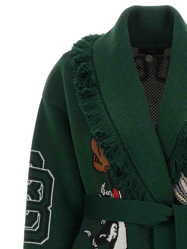 The Best Shops ALANUI: Cardigans - Cardigan - Grün