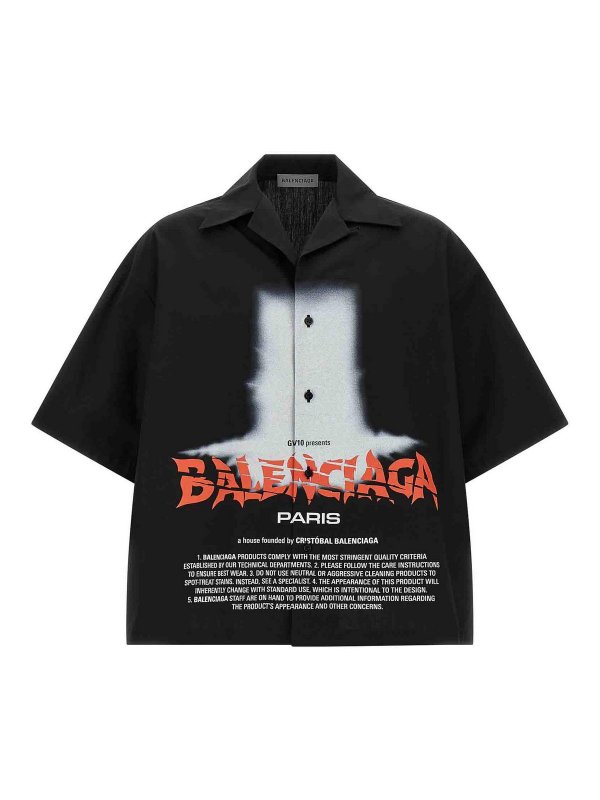 BALENCIAGA: シャツ - シャツ - 黒