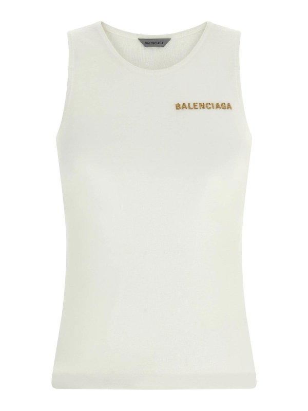 BALENCIAGA: トップス＆タンクトップ - トップ/タンクトップ - 白
