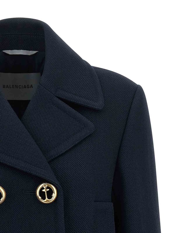 The Best Shops BALENCIAGA: ショートコート - ショートコート - ブルー