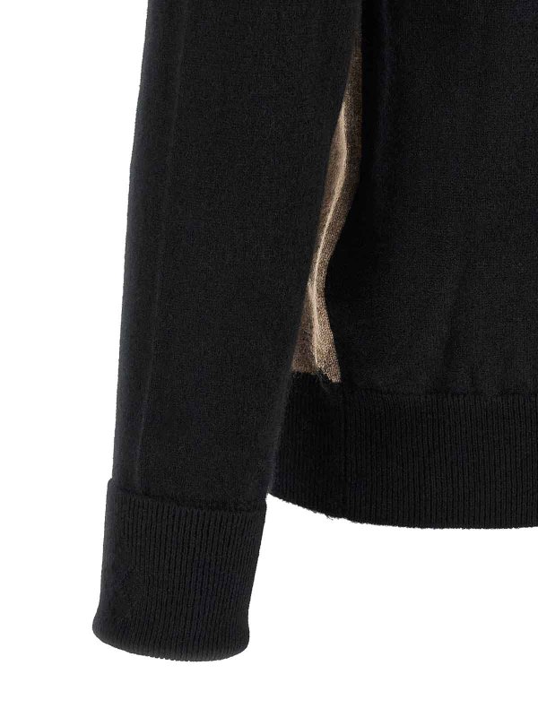 クルーネック - 黒 shop online: BALLANTYNE