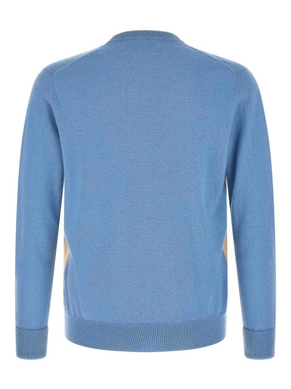 BALLANTYNE: Strickpullover mit Rundhalsausschnitt online - Rundhalspullover - Hellblau