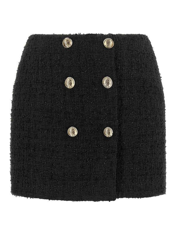 Balmain: Minifaldas - Minifalda - Negro
