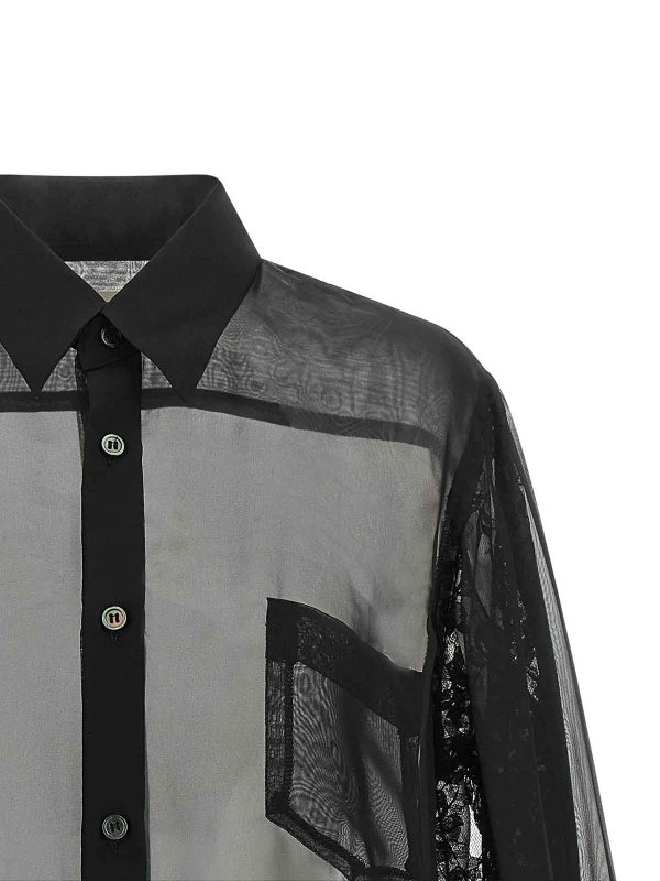 シャツ - 黒 shop online: COMME DES GARCONS