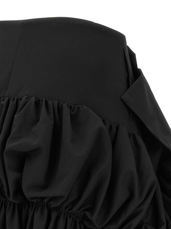 膝丈/ミディスカート - 黒 shop online: COMME DES GARCONS