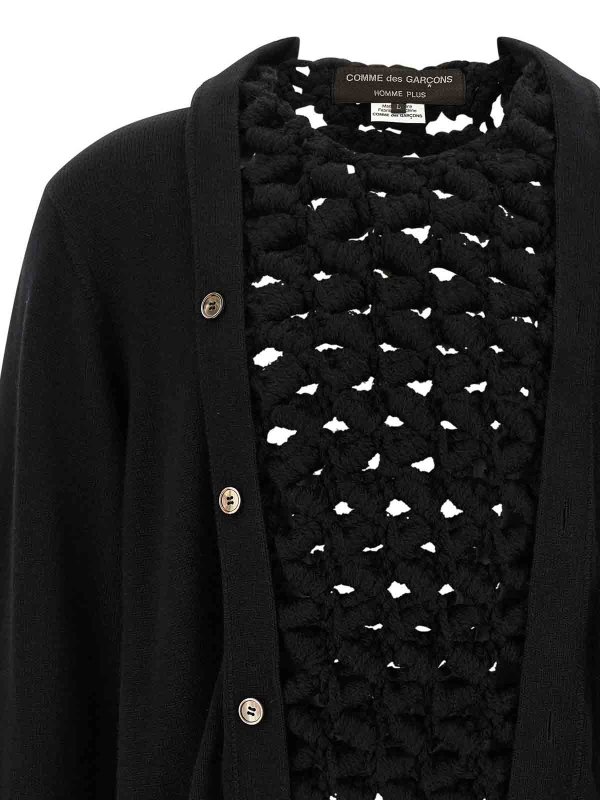 The Best Shops COMME DES GARÇONS HOMMES PLUS: カーディガン - カーディガン - 黒