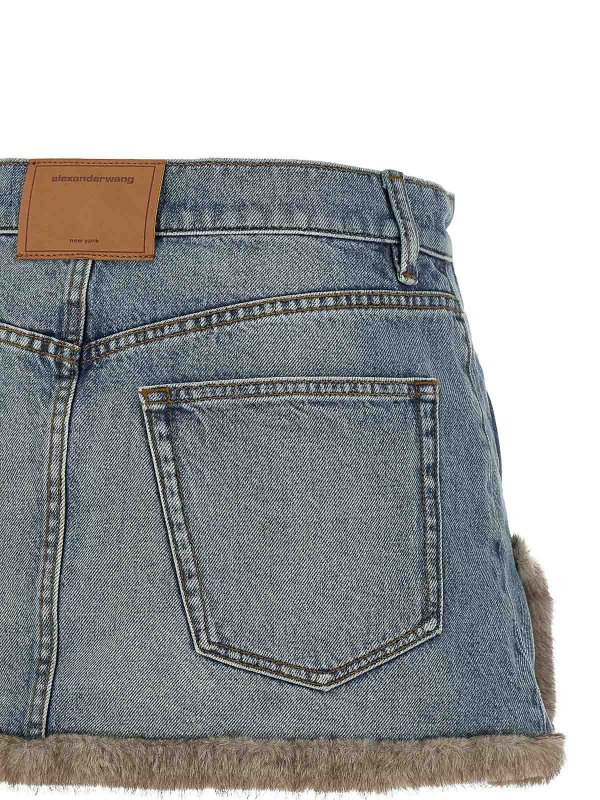 Minirock - Blau shop online: ALEXANDER WANG