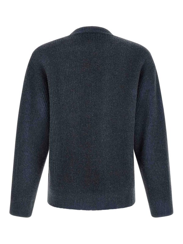 DIESEL: Strickpullover mit Rundhalsausschnitt online - Rundhalspullover - Blau
