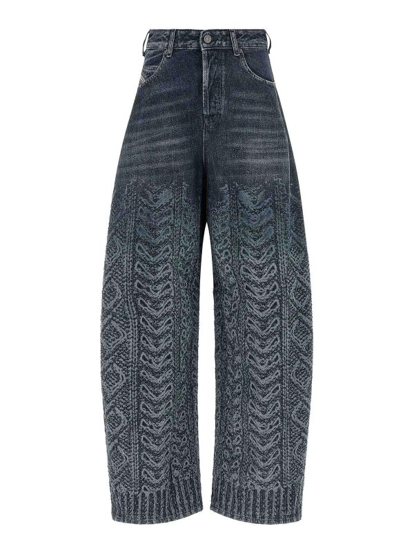 DIESEL: Jeans Rectos - Vaqueros Rectos - Azul