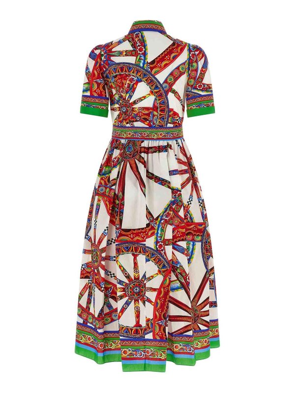 DOLCE & GABBANA: ニーレングスドレス online - 膝丈ドレス - マルチカラー