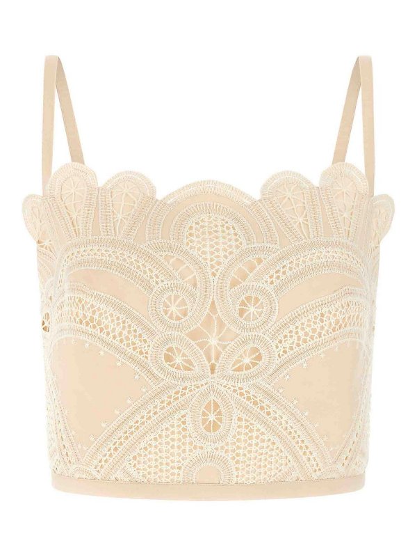 ELIE SAAB: Tops und Tank Tops - Top - Weiß