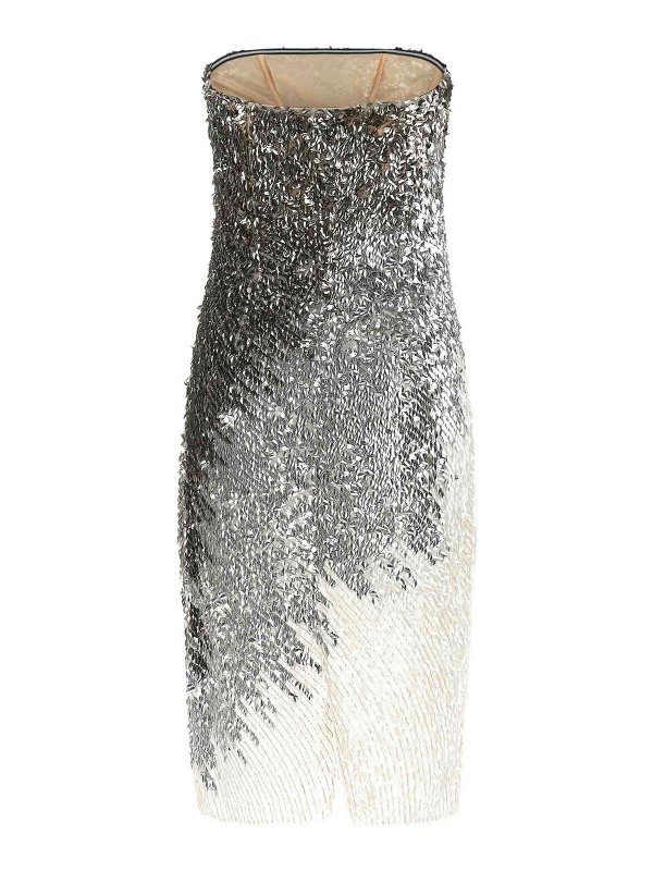 ELISABETTA FRANCHI: イブニングドレス online - イブニングドレス - 銀