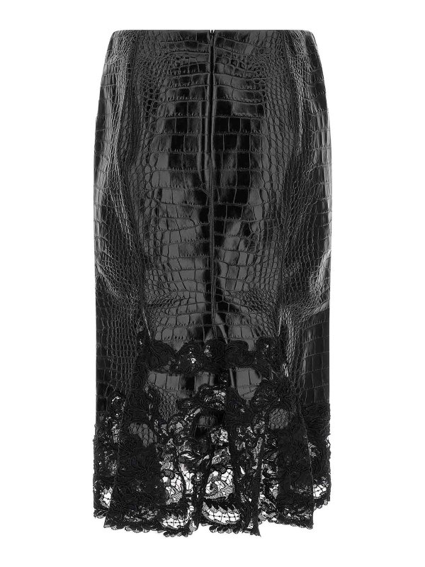 ERMANNO SCERVINO: ニーレングススカート＆ミディ丈 online - 膝丈/ミディスカート - 黒
