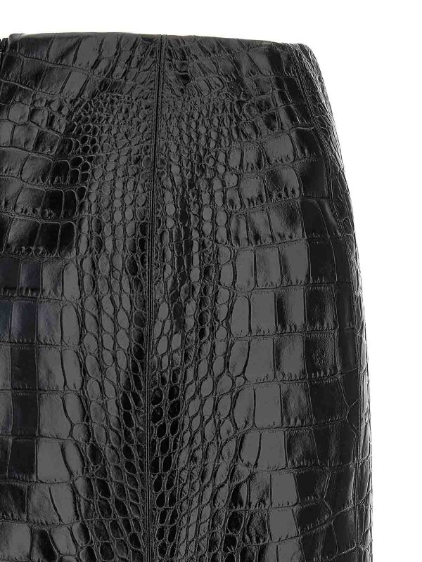 膝丈/ミディスカート - 黒 shop online: ERMANNO SCERVINO