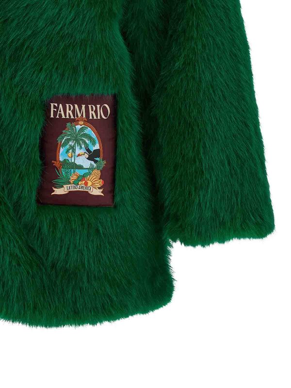 毛皮/ムートンコート - 緑 shop online: FARM RIO