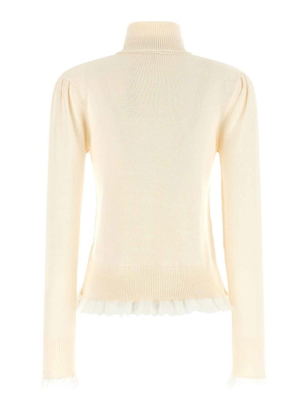 GANNI: Rollkragenpullover  und Polo-Ausschnitt online - Rollkragenpullover - Weiß