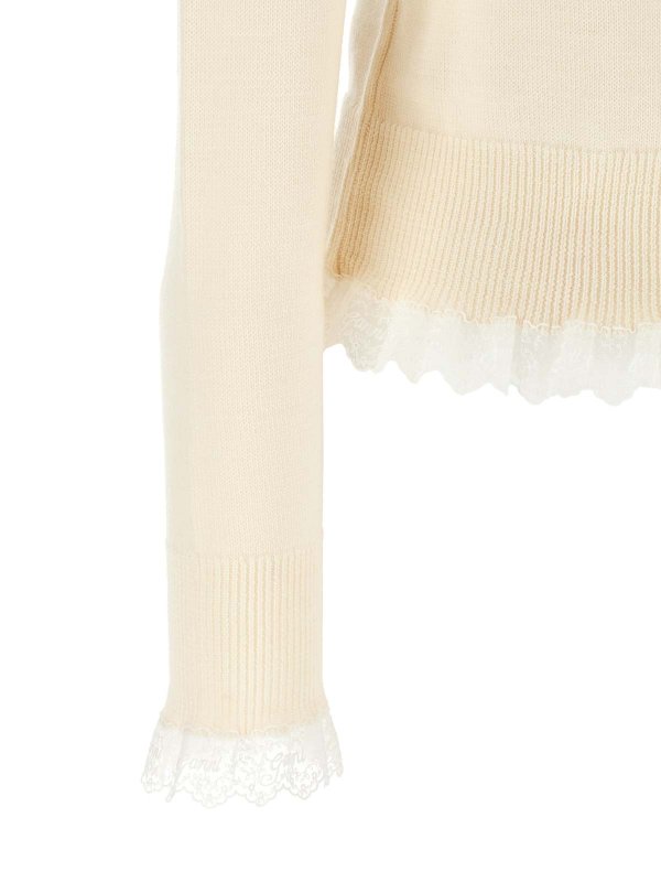 Rollkragenpullover - Weiß shop online: GANNI