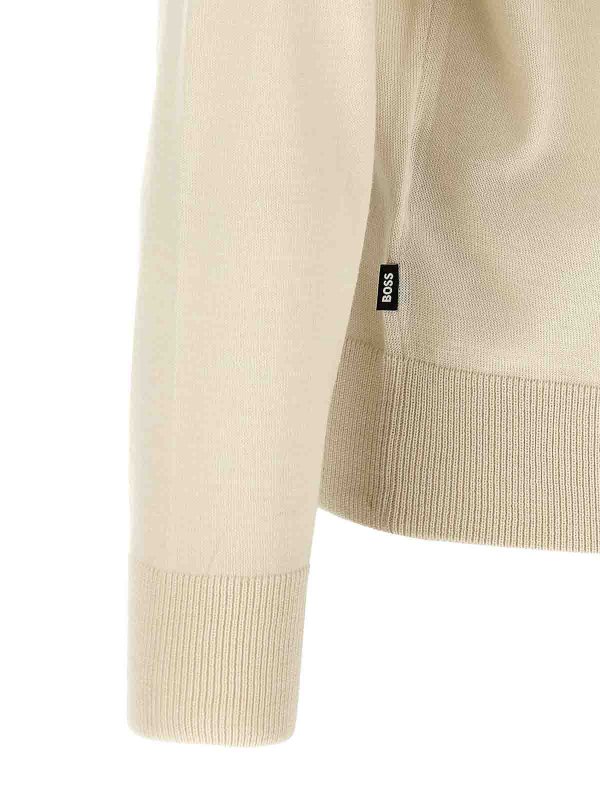 Rundhalspullover - Beige shop online: Hugo Boss
