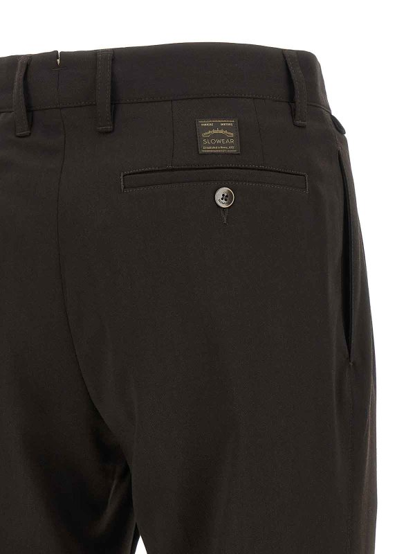 テーラードパンツ - ブラウン shop online: INCOTEX
