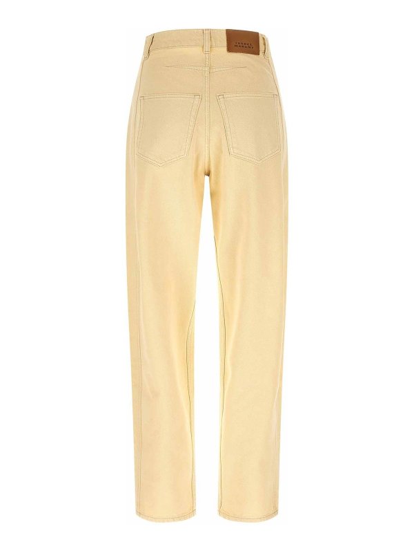 ISABEL MARANT: Jeans Rectos online - Vaqueros Rectos - Beis