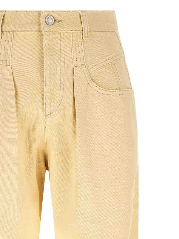 The Best Shops ISABEL MARANT: Jeans Rectos - Vaqueros Rectos - Beis