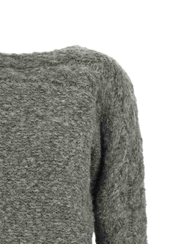 The Best Shops ISABEL MARANT: Strickpullover mit Rundhalsausschnitt - Rundhalspullover - Grau
