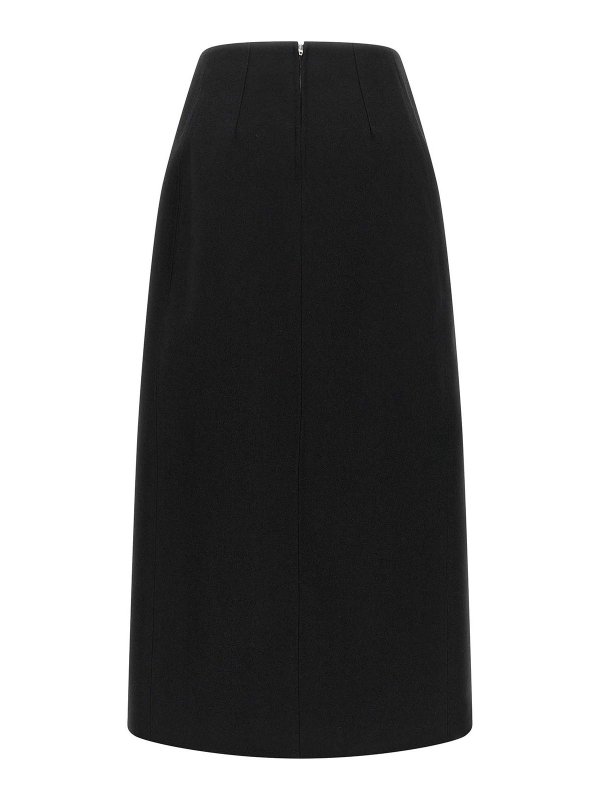 JIL SANDER: ニーレングススカート＆ミディ丈 online - 膝丈/ミディスカート - 黒