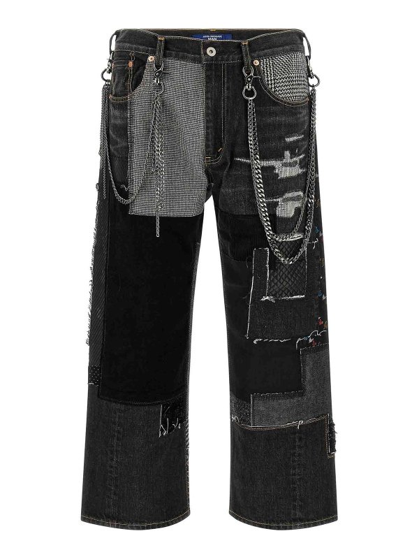 JUNYA WATANABE: straight leg jeans - Patchwork Jeans