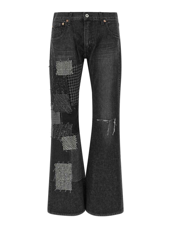 JUNYA WATANABE: jeans a zampa - Jeans patchwork