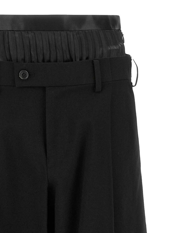 The Best Shops JUNYA WATANABE: カジュアルトラウザー - カジュアルパンツ - 黒