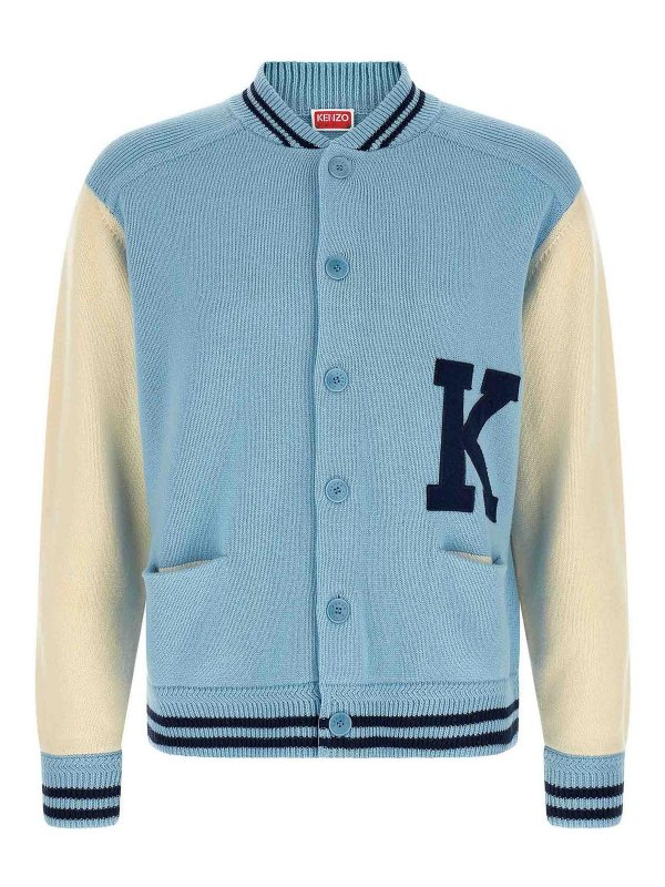 KENZO: Cardigans - Cardigan - Hellblau