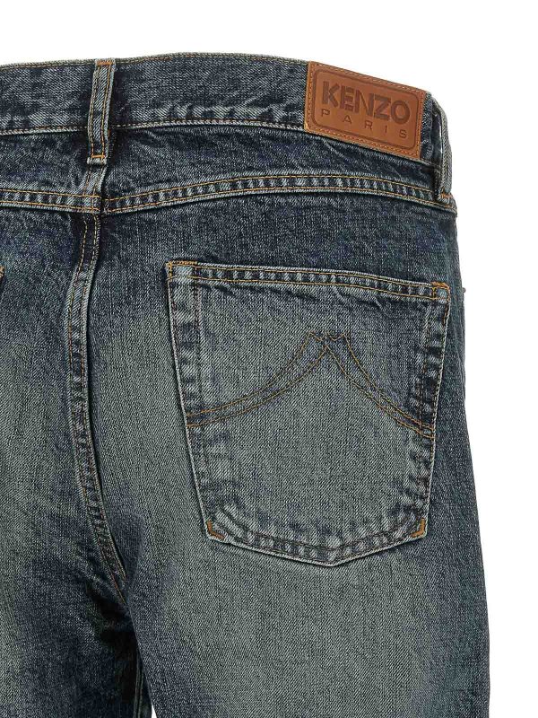 Boke Flower Button Jeans shop online: KENZO