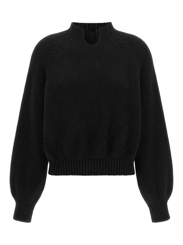 KHAITE: Pull col rond - Pull Col Rond - Noir