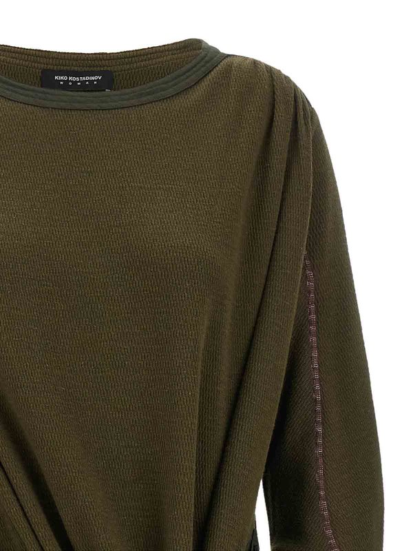 膝丈ドレス - 緑 shop online: KIKO KOSTADINOV
