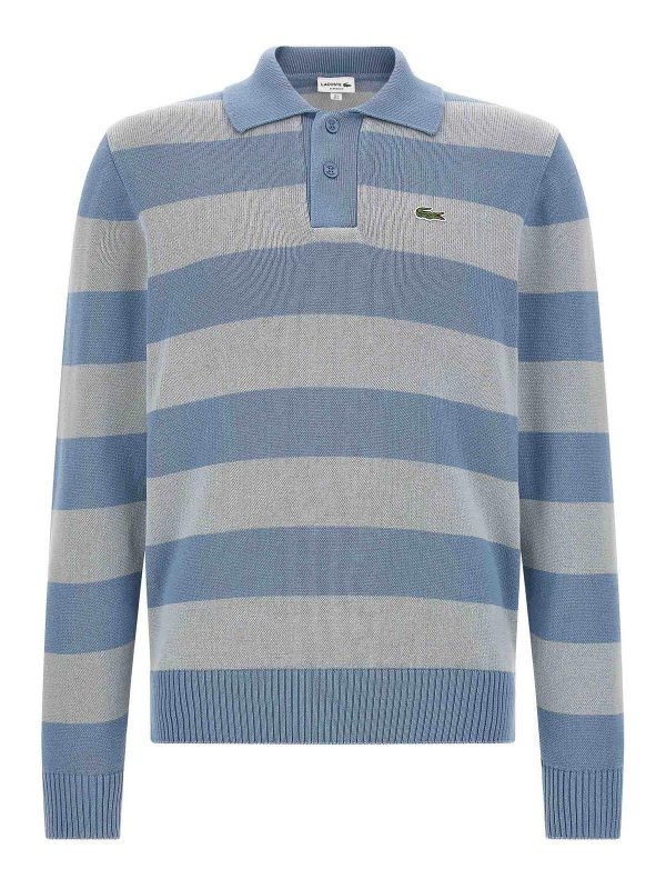 LACOSTE: Polos  - Polo - Bleu Clair