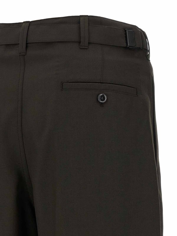 テーラードパンツ - ブラウン shop online: LEMAIRE