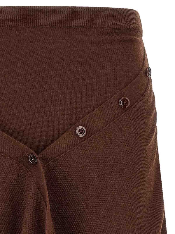 The Best Shops LEMAIRE: Knee length skirts & Midi - Button Asymmetrical Skirt