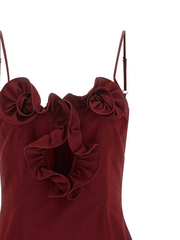 The Best Shops MAGDA BUTRYM: ニーレングスドレス - 膝丈ドレス - ボルドー