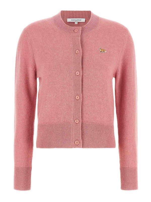 MAISON KITSUNÉ: カーディガン - カーディガン - ピンク