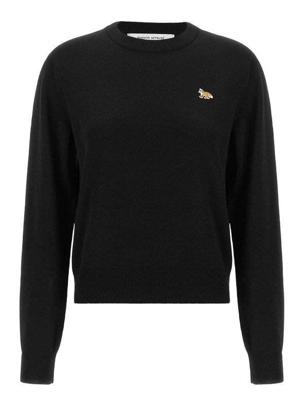 MAISON KITSUNÉ: クルーネック - クルーネック - 黒